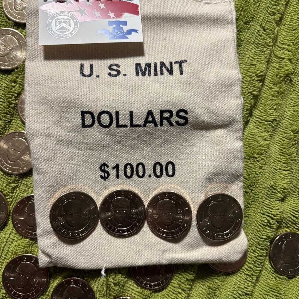 2026 Donald Trump $1 Coins July 4th Privy Mark Semiquincentennial Lot of 4